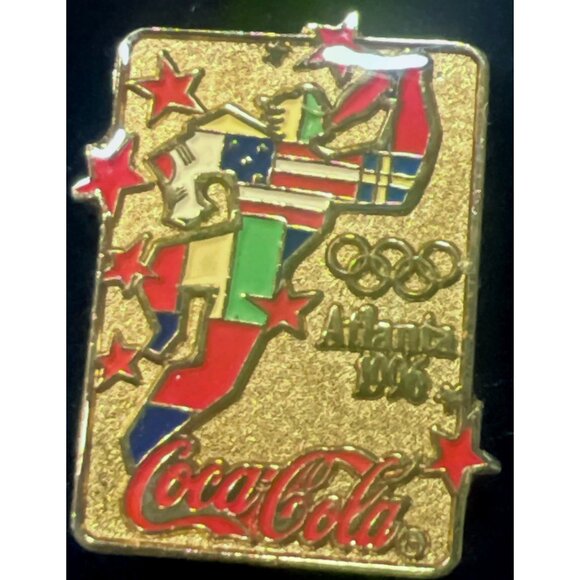Coca-Cola Olympic Pin Set Atlanta 1996 Collectible Memorabilia Vintage Enamel Pi - Picture 4 of 11